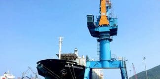Mtột tàu hàng cập cảng Vũng Áng. Ảnh: Đức Hùng - WikiLand